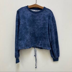 Zella Cropped Drawstring Sweatshirt